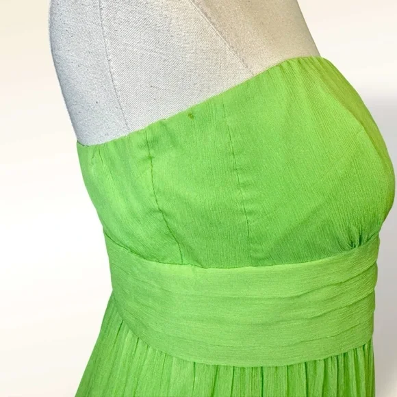 J. Crew ‘Juliet’ Strapless A-Line 100% Silk Special Occasion Y2K Dress Size 6